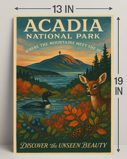 Acadia National Park Nature Serenity National Park Poster