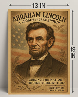 Abraham Lincoln Vintage Art Historical or Presidential Poster