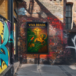 Viva Brasil A Tapestry of Culture and Nature Poster