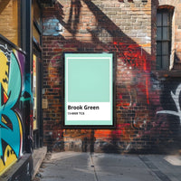 Minimalist Teal Green Interior Design Poster PosterGoat