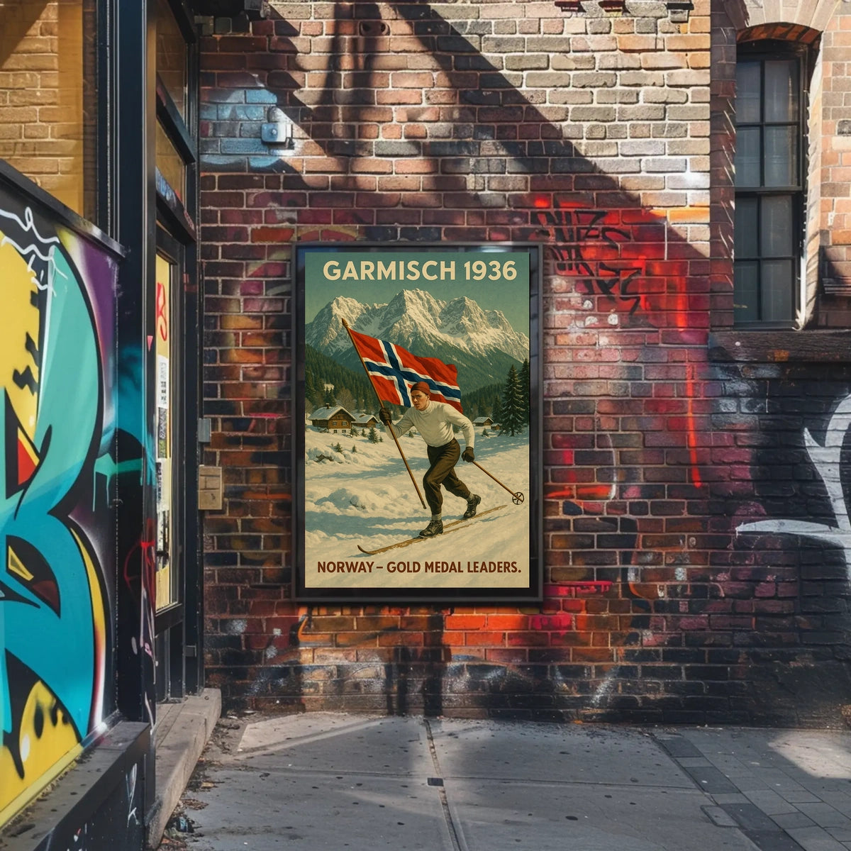 Garmisch 1936 NorwayS Skiing Triumph Poster