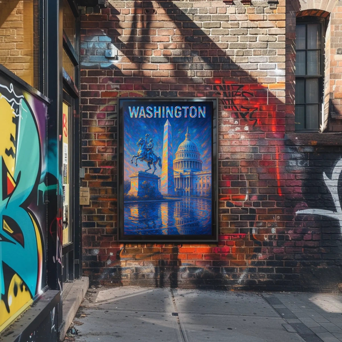 Washington Landmarks Poster