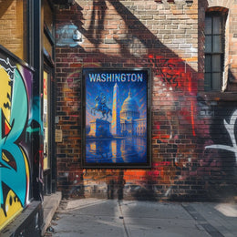 Washington Landmarks Poster