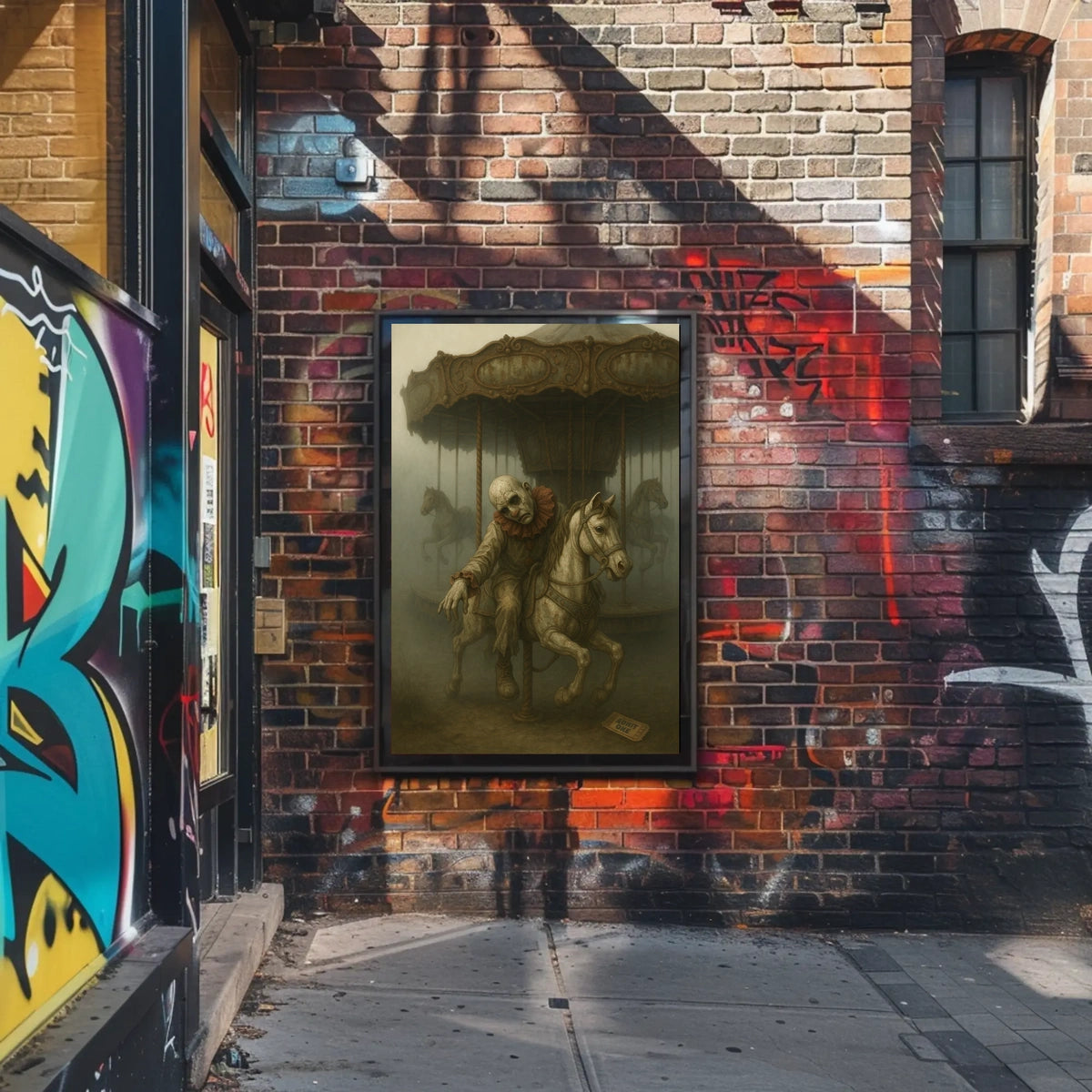 Eerie Carousel Poster
