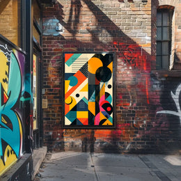 Modern Abstract Geometric Art Print - Abstract or Artistic Poster