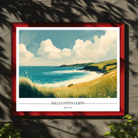 Ballycotton Cliffs Artistic View Poster