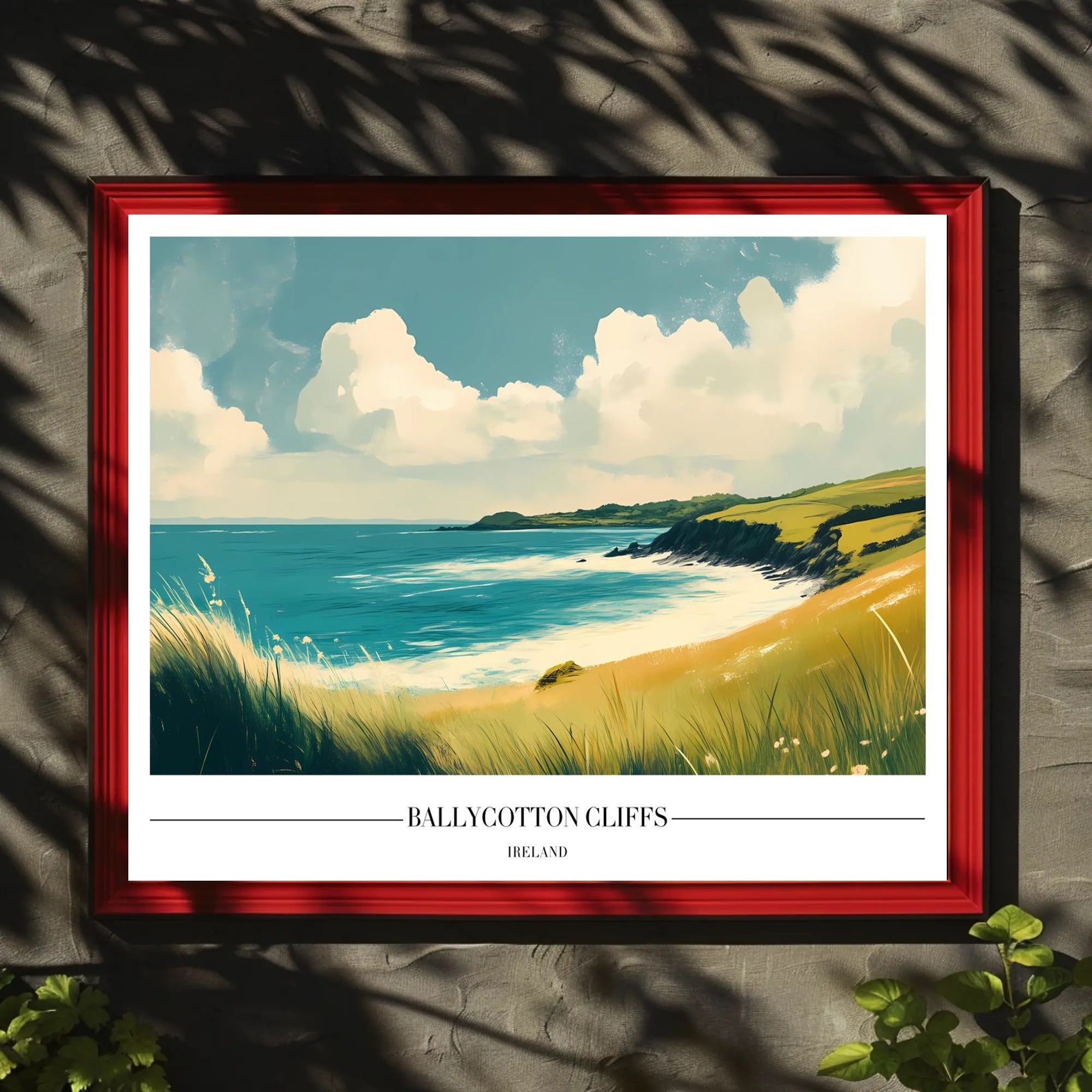 Ballycotton Cliffs Artistic View Poster