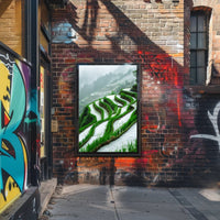 Terraced Rice Fields Serenity: Cultural or Heritage Poster PosterGoat