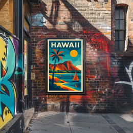 Vibrant Hawaii Landscape Poster