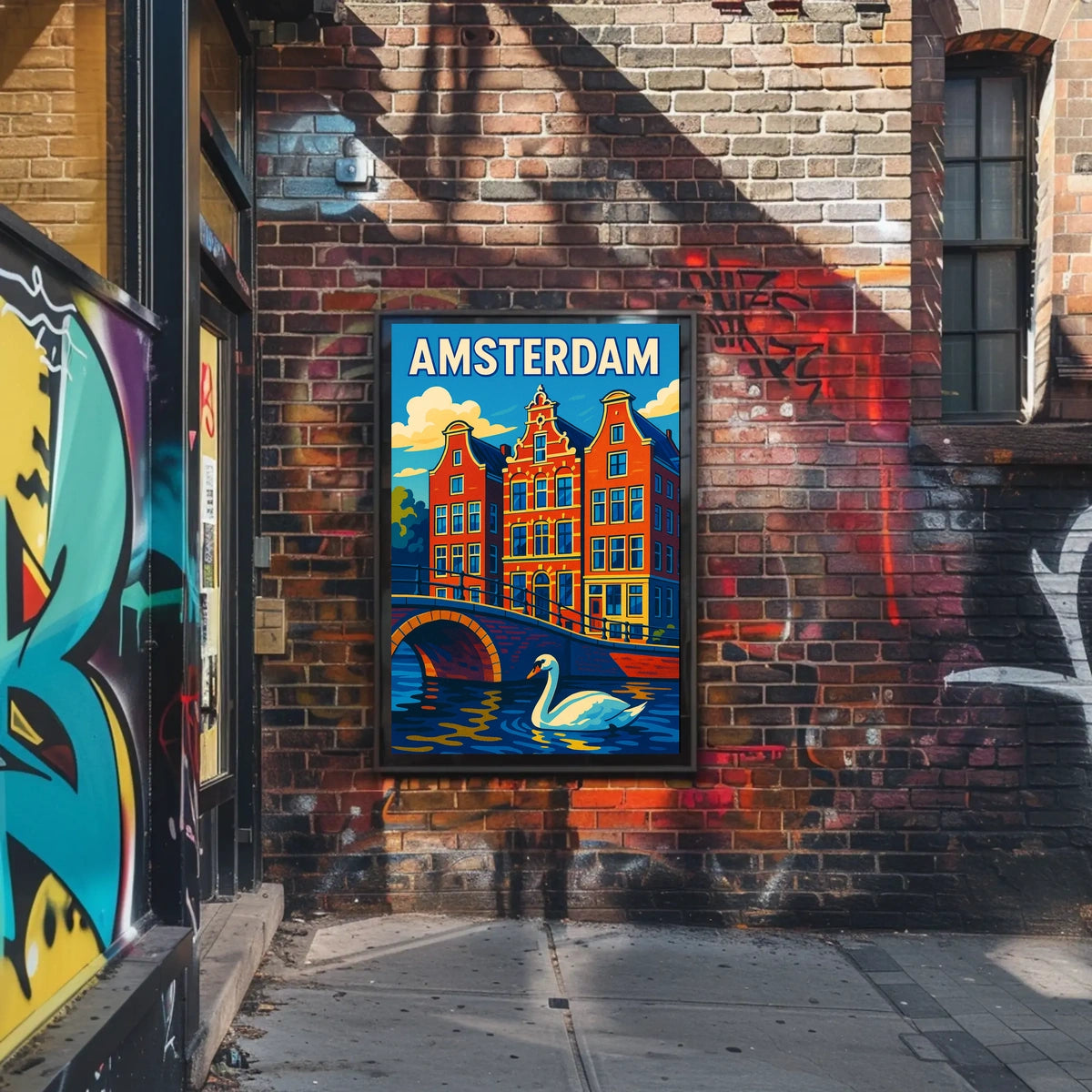 Amsterdam A Vibrant Cityscape Poster