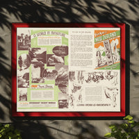 New Zealand Fun Map Poster PosterGoat