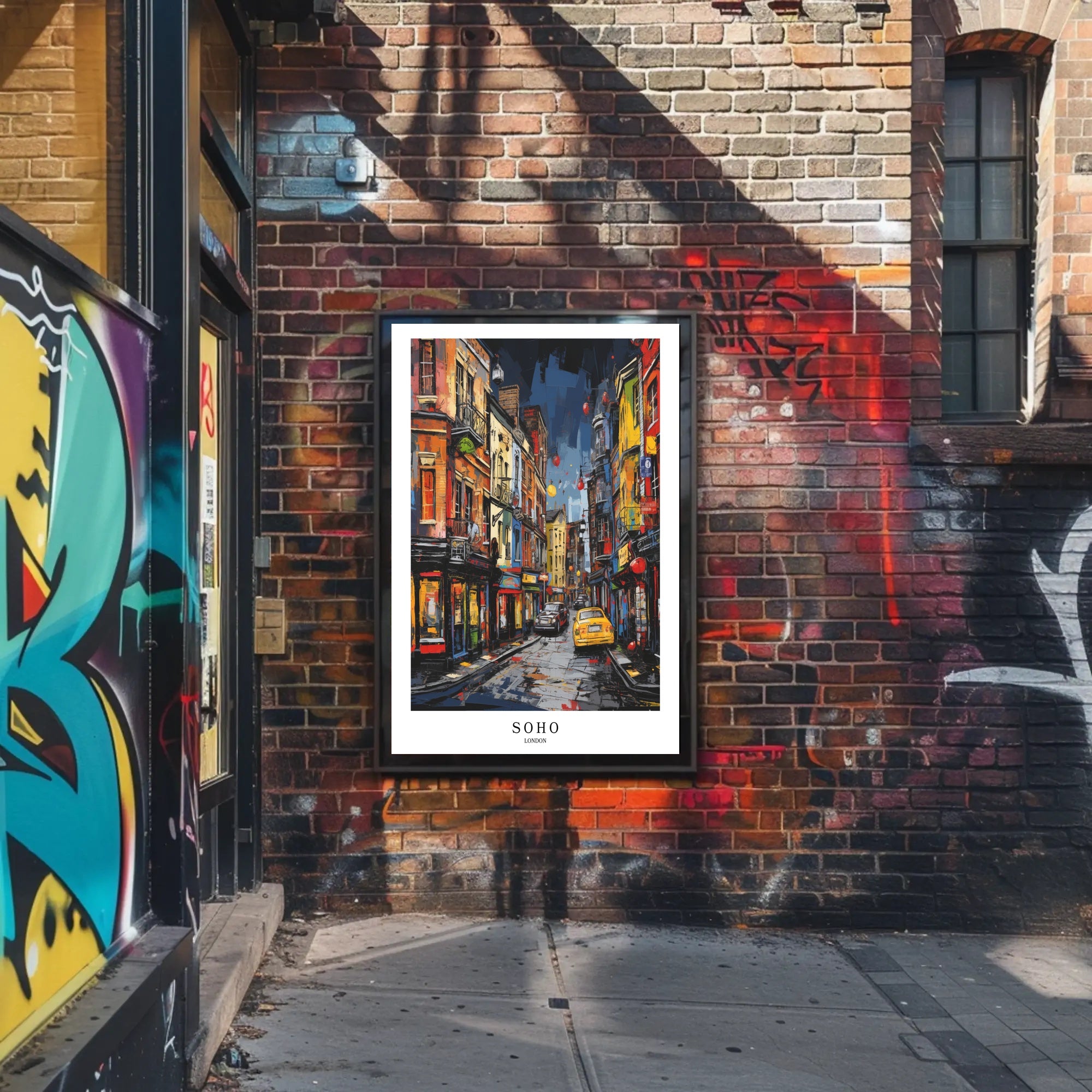 Soho Streetscape Poster PosterGoat