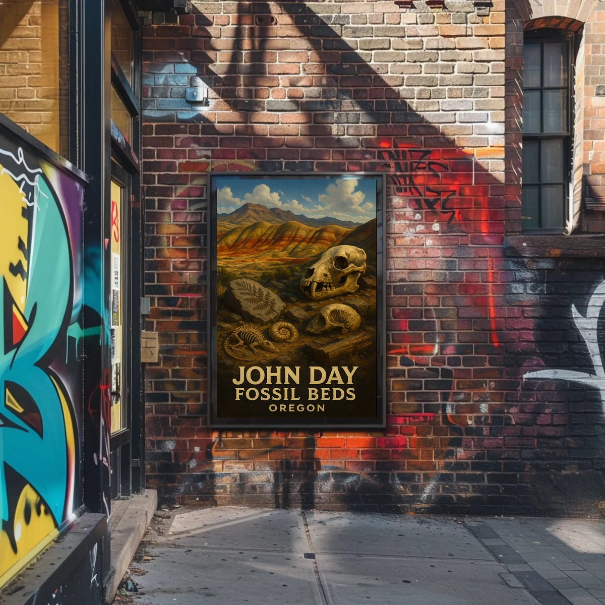 John Day Fossil Beds Oregon Poster
