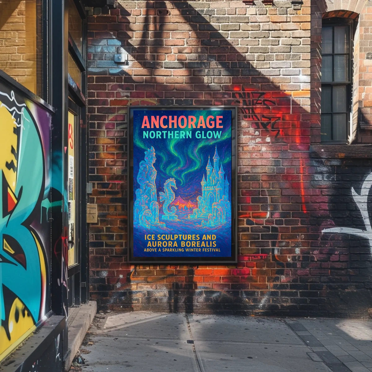 Anchorage Northern Glow Poster