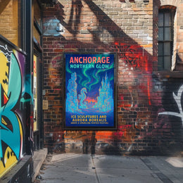 Anchorage Northern Glow Poster