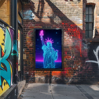 Neon Liberty Poster