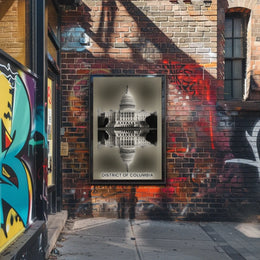 Capitol Reflection District of Columbia Poster