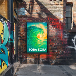 Bora Bora Wave Poster