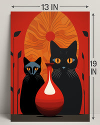 Feline Elegance Poster