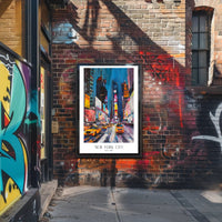 Energetic New York City Vibes: Urban or Cityscape Poster PosterGoat