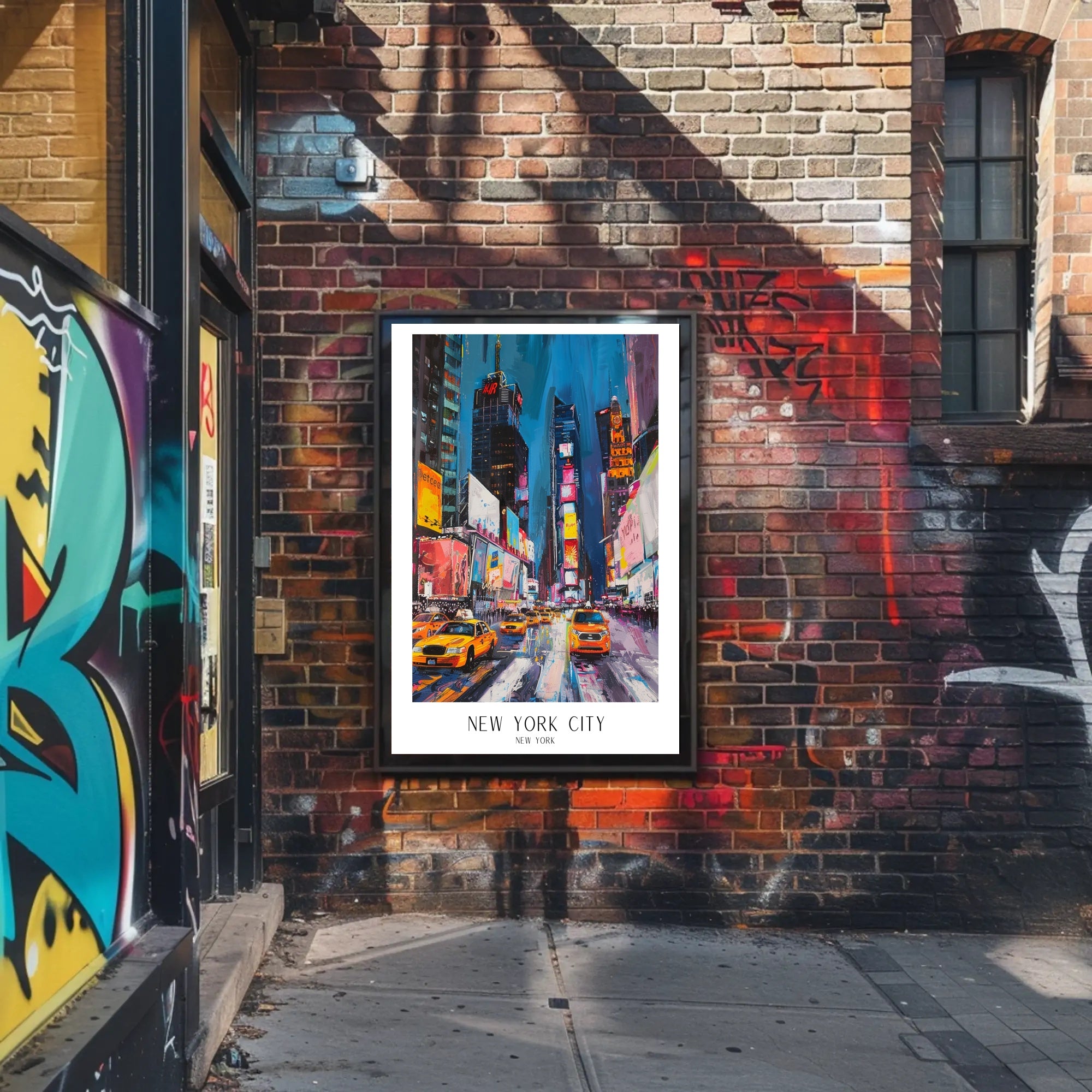 Energetic New York City Vibes: Urban or Cityscape Poster PosterGoat