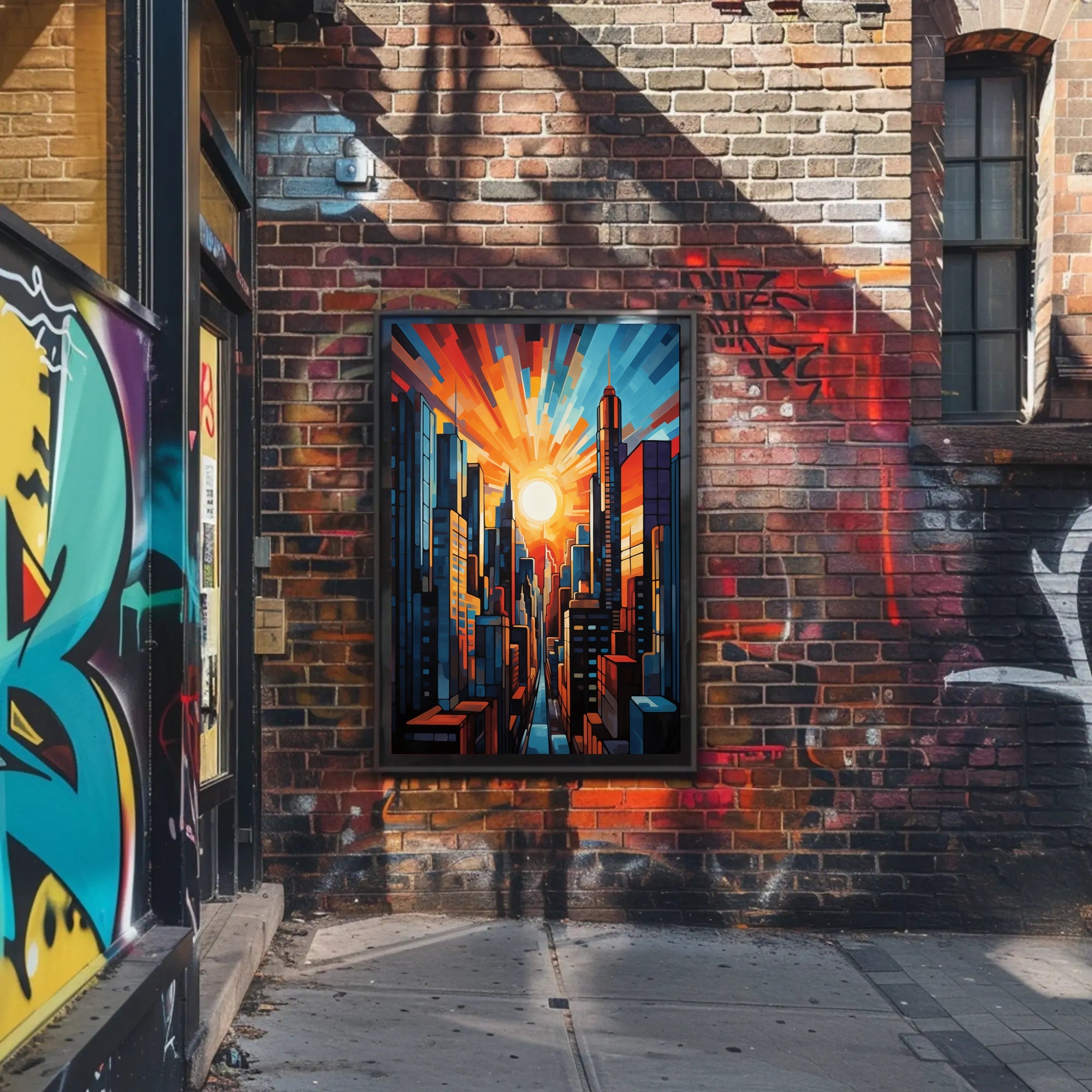 Urban Sunrise Poster PosterGoat