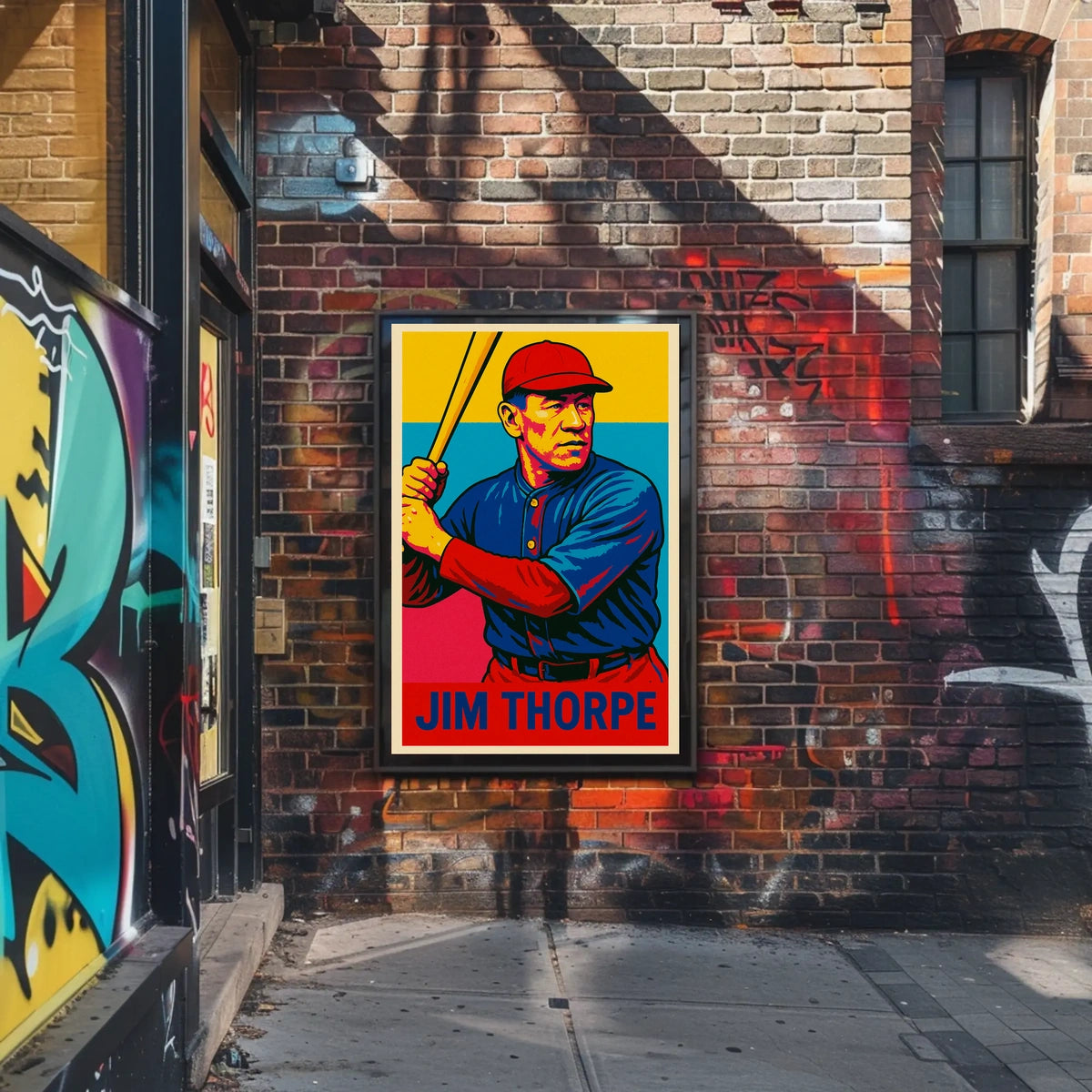 Jim Thorpe Legendary Athlete Poster