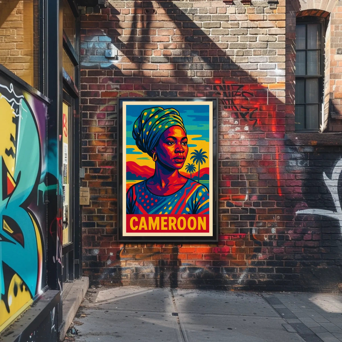Cameroon Portrait Poster