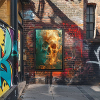 Ethereal Skull in Smoke Poster PosterGoat