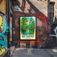 Big Thicket Texas Watercolor Nature Poster Art