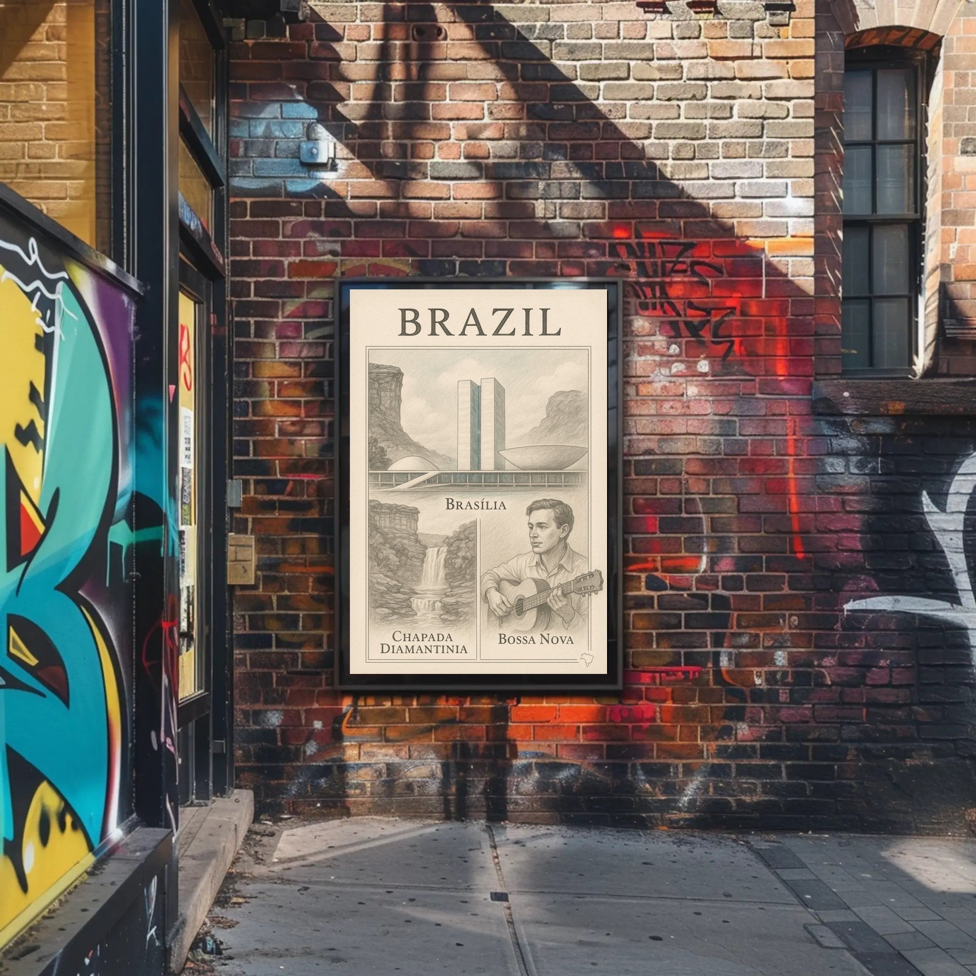 Brazil Cultural and Natural Wonders Poster PosterGoat
