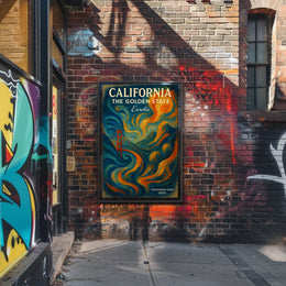 California The Golden State Poster