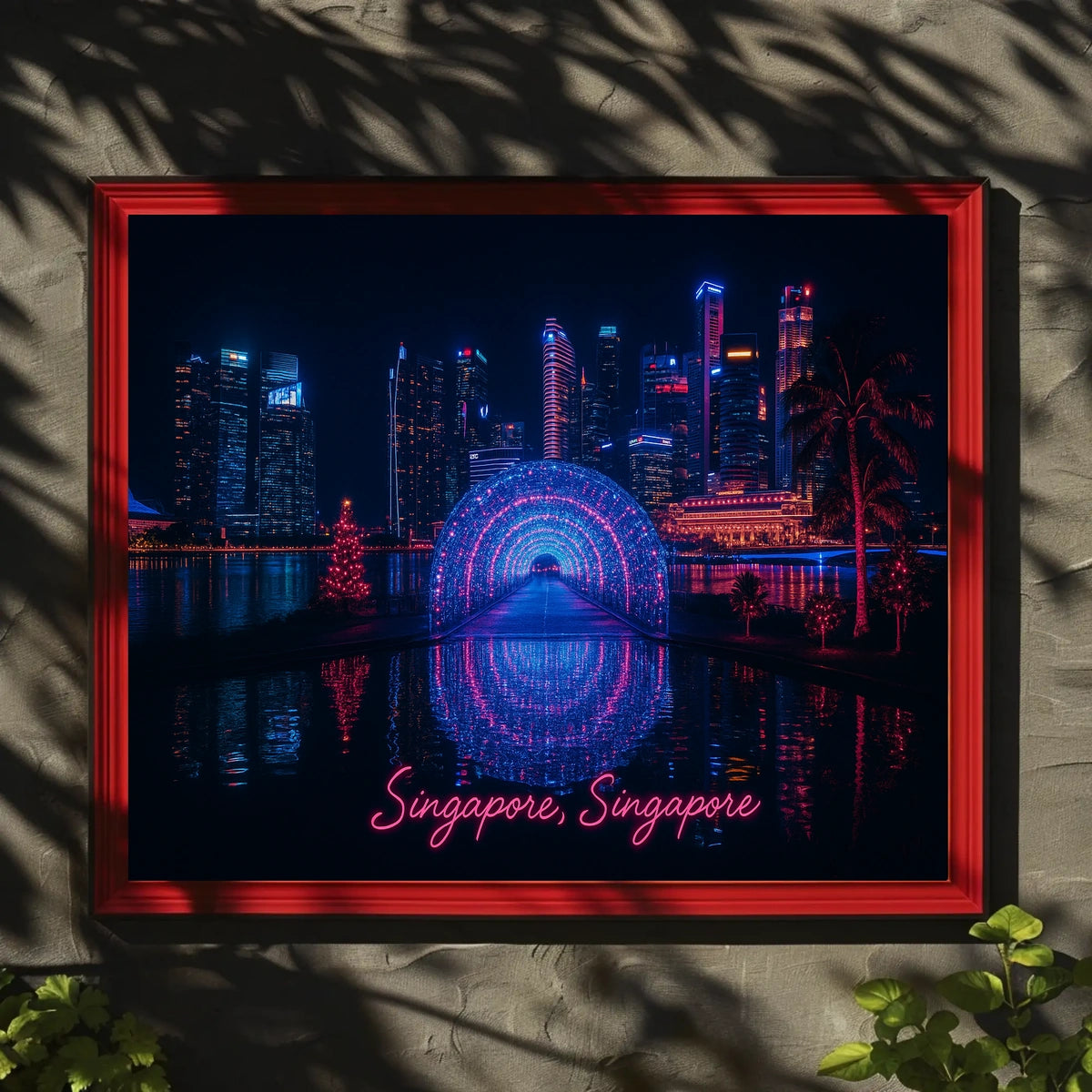 Neon Nights in Singapore Poster