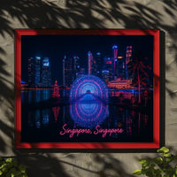 Neon Nights in Singapore Poster