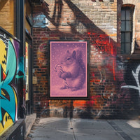 Festive Squirrel Delight Poster