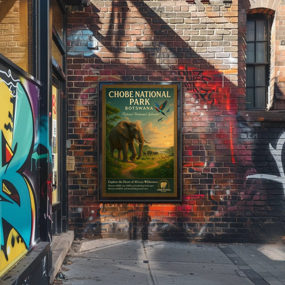 Explore The Heart Of AfricaS Wilderness Poster