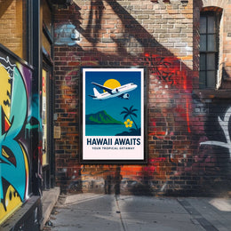 Hawaii Awaits Poster PosterGoat