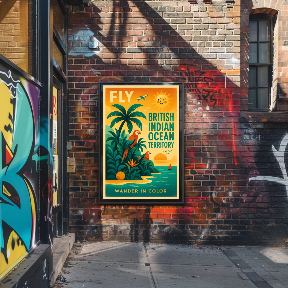 Fly to the British Indian Ocean Territory Poster