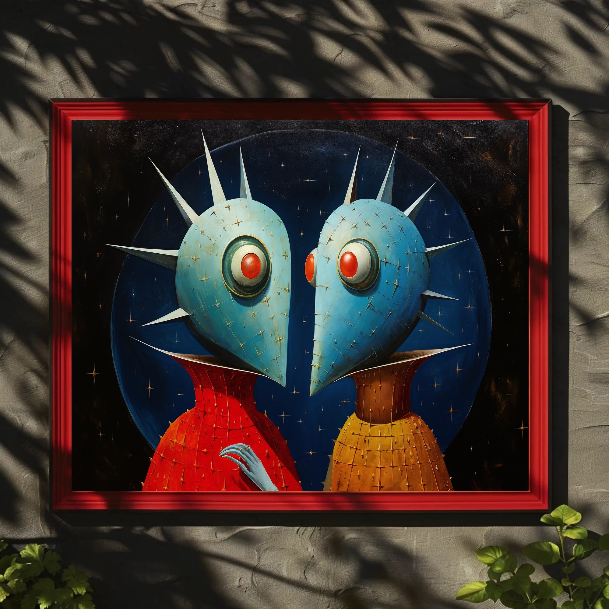 Surreal Alien Sci-Fi Art Poster - Futuristic Sci-Fi Poster