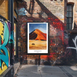 Sossusvlei Sand Dunes Namibia Travel Poster PosterGoat