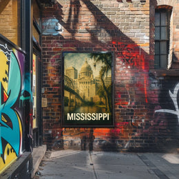Mississippi State Capitol Poster