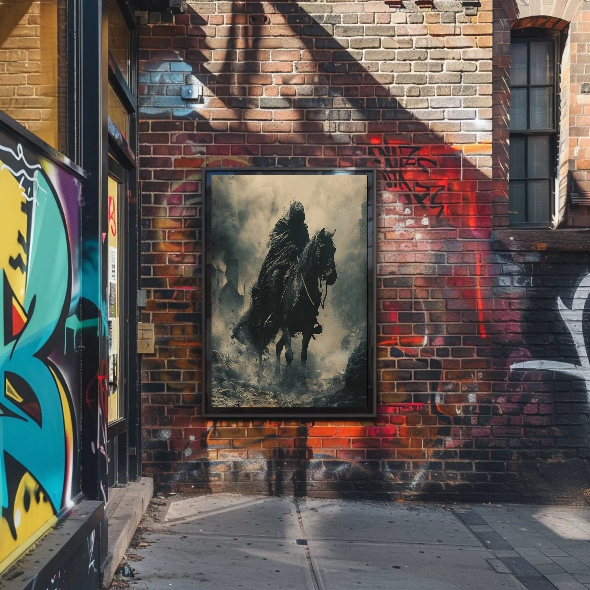 Mysterious Rider in Misty Realm Fantasy or Mythology Poster PosterGoat