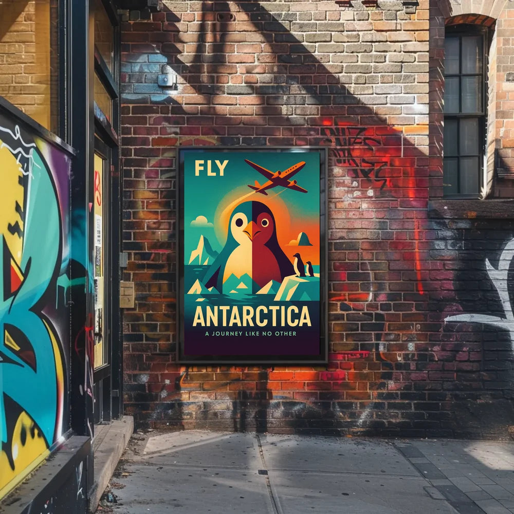 Antarctica Adventure Vintage Travel Art Poster PosterGoat
