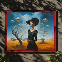 Surreal Desert Scene Elegance: Abstract or Artistic Poster