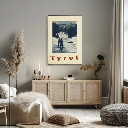 Tyrol Skiing Poster