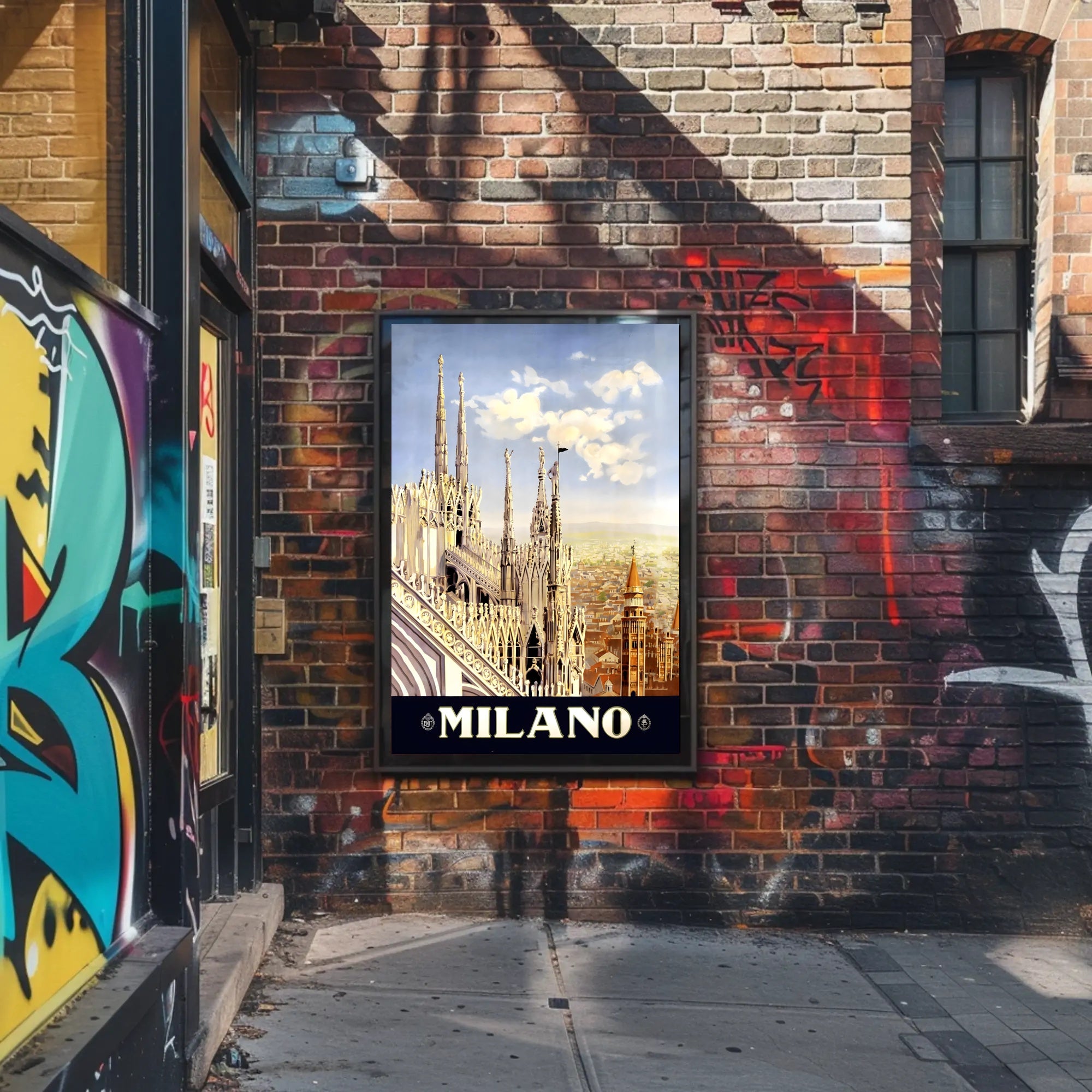 Vintage Milan Cathedral Poster