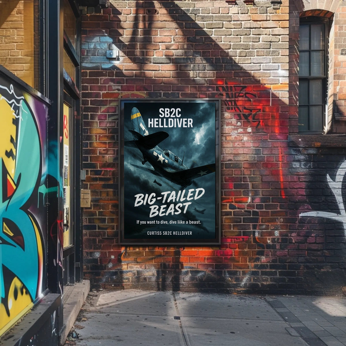 Big-Tailed Beast Curtiss SB2C Helldiver Poster