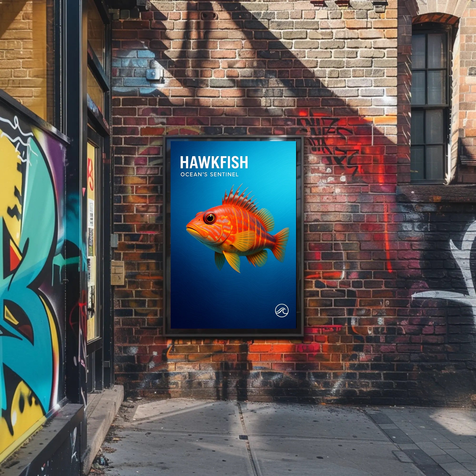 Hawkfish Ocean's Sentinel Poster PosterGoat