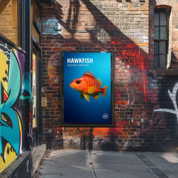 Hawkfish Ocean's Sentinel Poster PosterGoat
