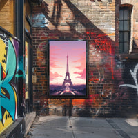Eiffel Tower At Sunset Poster